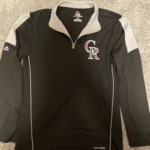 Colorado Rockies 1/4 Zip Mens Size M